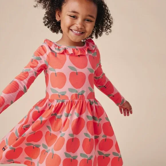 NWT Tea Collection Ruffle Collar Ballet Dress - Picture 3 of 5